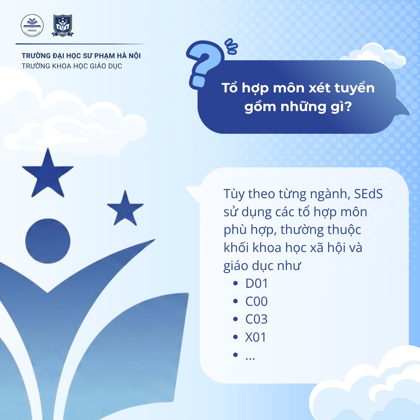 GIẢI ĐÁP VỀ TUYỂN SINH 2026 TRƯỜNG KHOA HỌC GIÁO DỤC