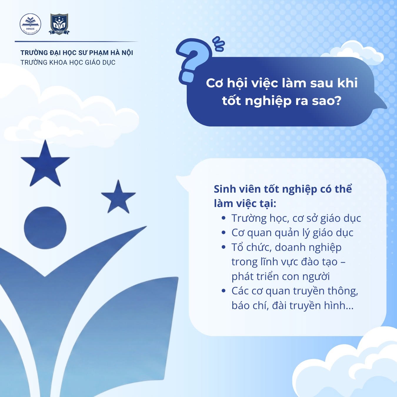 GIẢI ĐÁP VỀ TUYỂN SINH 2026 TRƯỜNG KHOA HỌC GIÁO DỤC