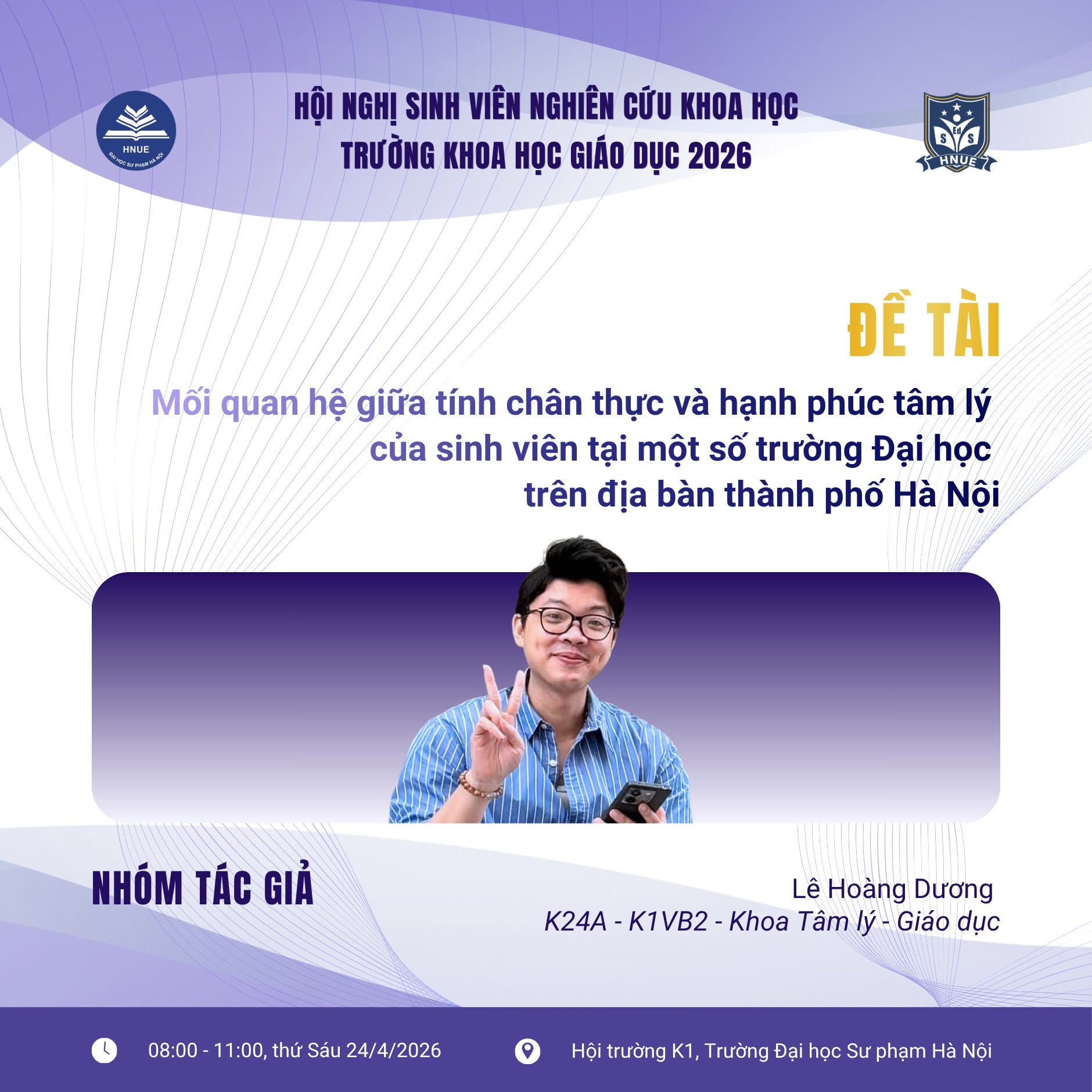 DANH SÁCH CÁC BÁO CÁO TẠI HỘI NGHỊ SINH VIÊN NGHIÊN CỨU KHOA HỌC 2026