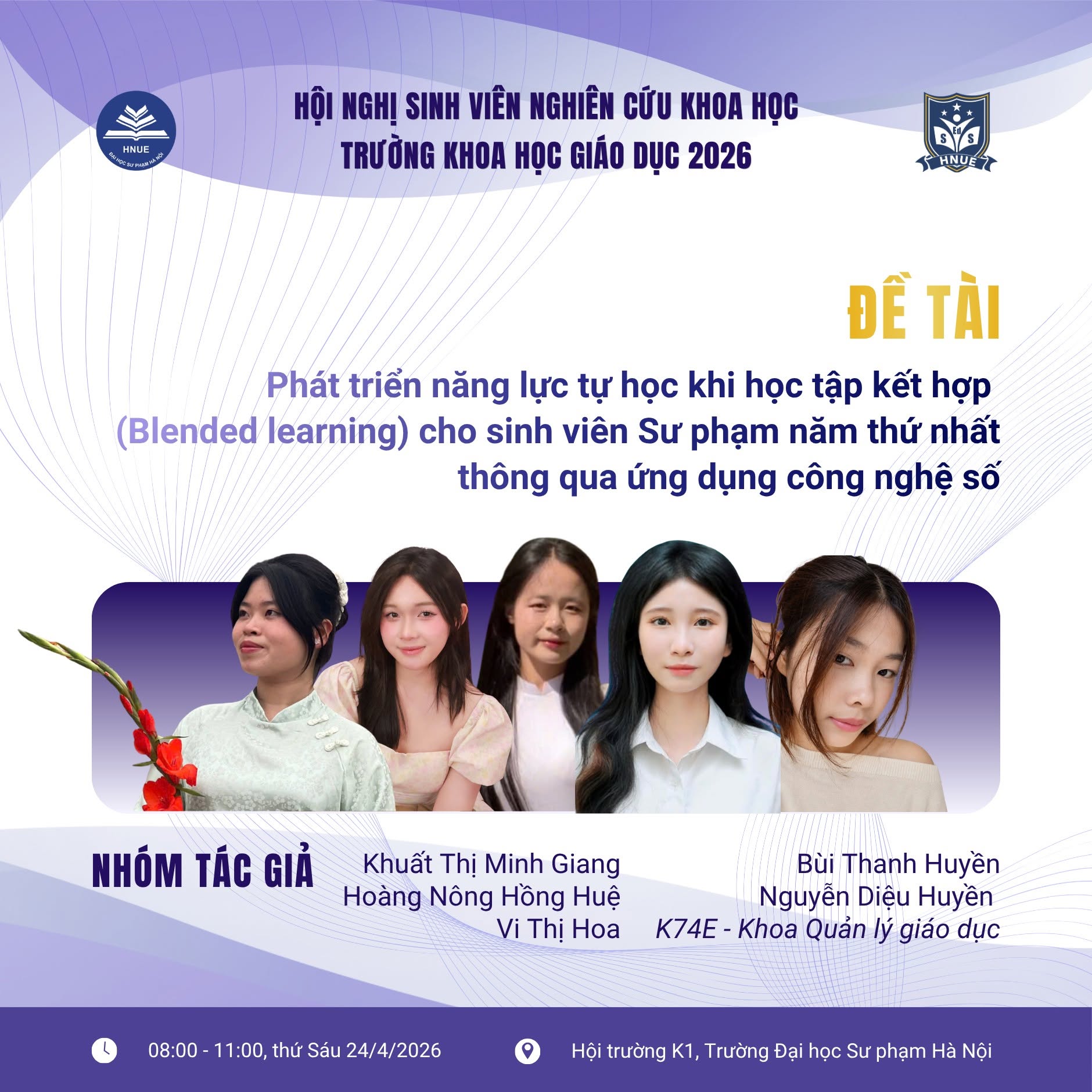DANH SÁCH CÁC BÁO CÁO TẠI HỘI NGHỊ SINH VIÊN NGHIÊN CỨU KHOA HỌC 2026