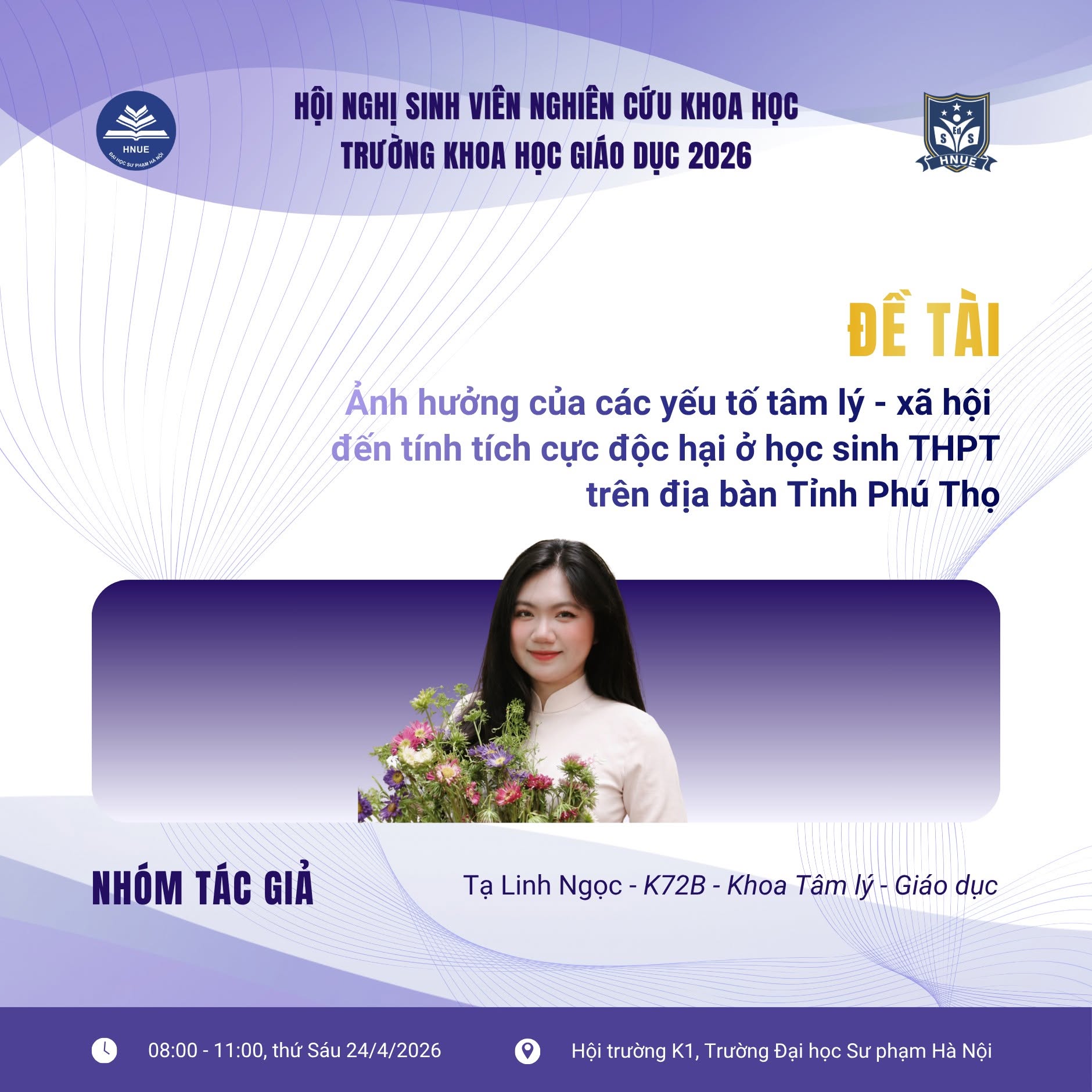 DANH SÁCH CÁC BÁO CÁO TẠI HỘI NGHỊ SINH VIÊN NGHIÊN CỨU KHOA HỌC 2026