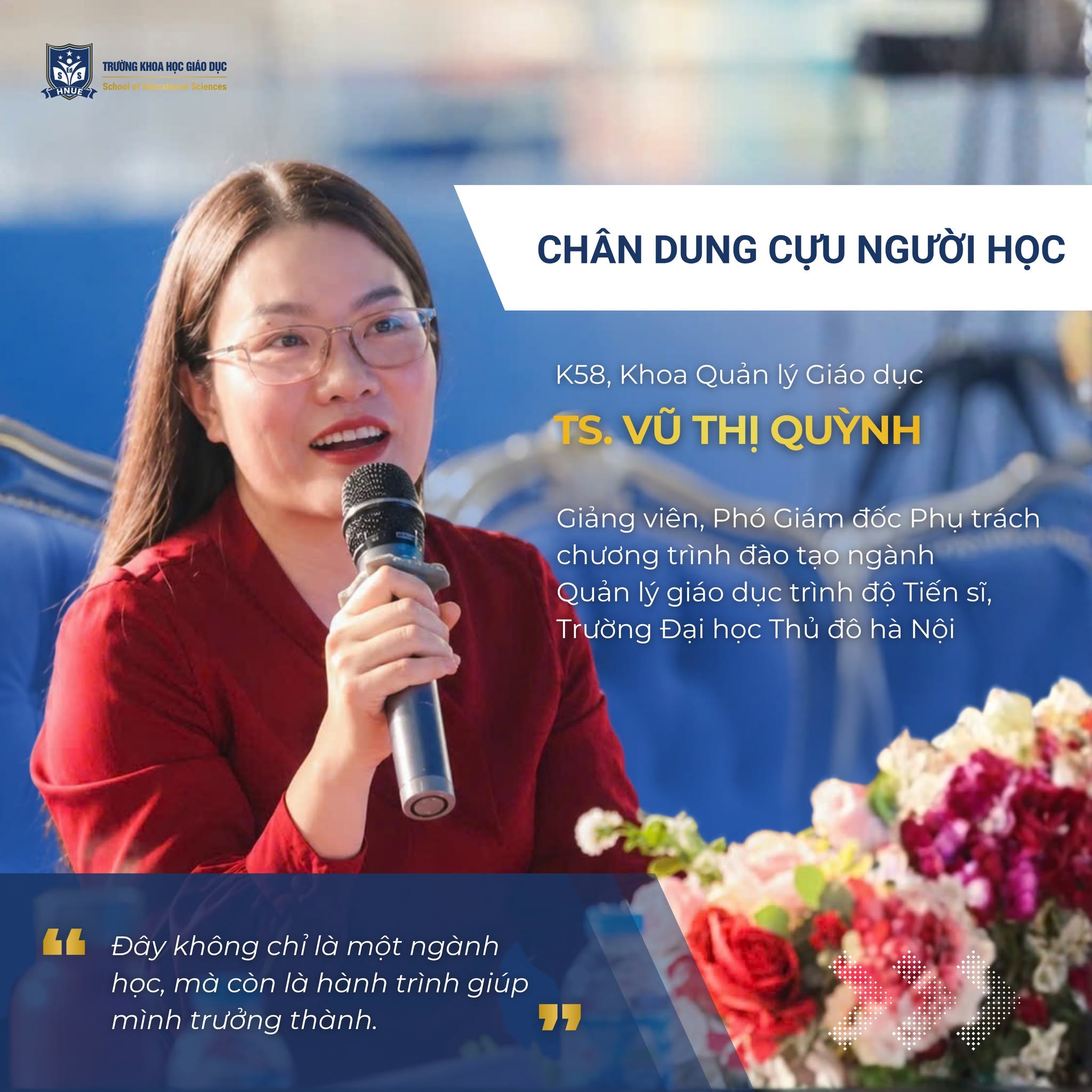 NGÀNH QUẢN LÝ GIÁO DỤC - CHÂN DUNG CỰU NGƯỜI HỌC
