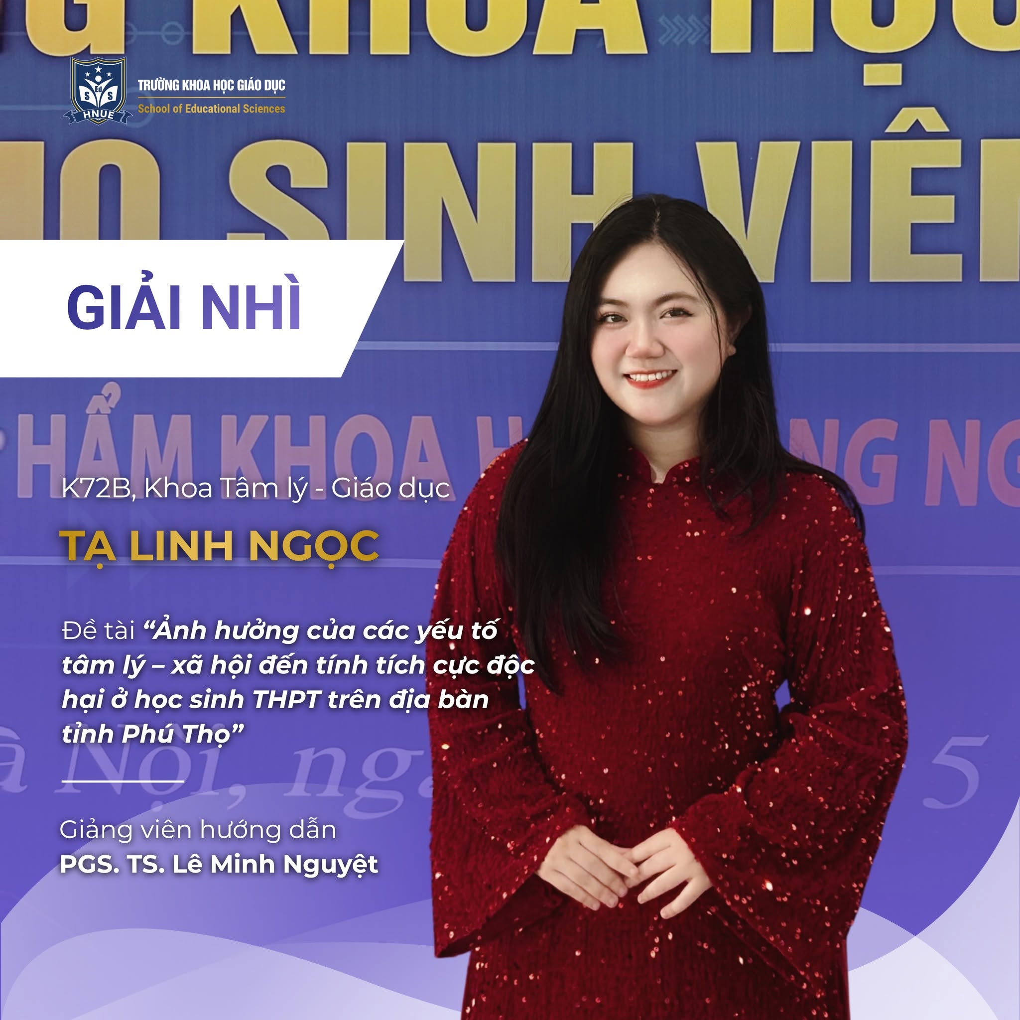 DẤU ẤN SINH VIÊN SEdS TẠI HỘI NGHỊ SINH VIÊN NGHIÊN CỨU KHOA HỌC TRƯỜNG ĐHSP HÀ NỘI