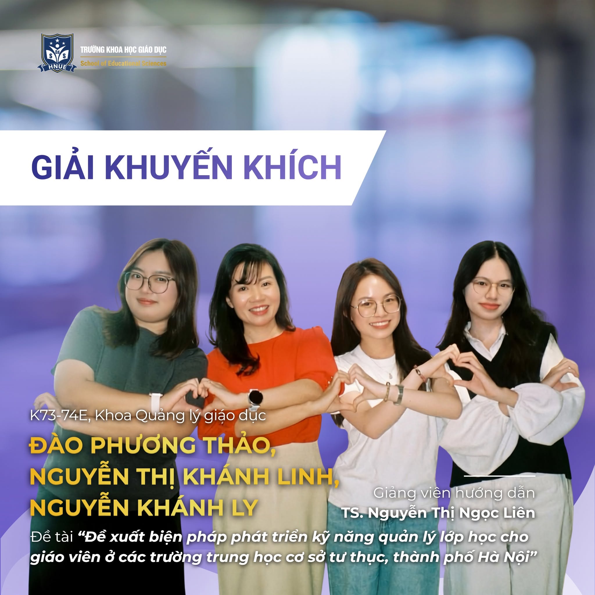 DẤU ẤN SINH VIÊN SEdS TẠI HỘI NGHỊ SINH VIÊN NGHIÊN CỨU KHOA HỌC TRƯỜNG ĐHSP HÀ NỘI