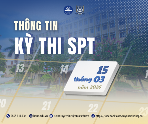 THÔNG TIN VỀ KỲ THI ĐÁNH GIÁ NĂNG LỰC SPT 2026